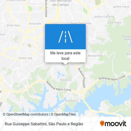 Rua Guiseppe Sabattini mapa