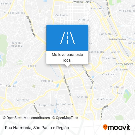 Rua Harmonia mapa