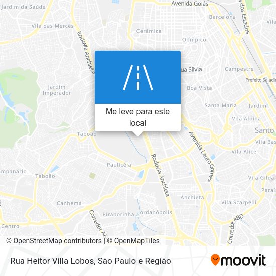 Rua Heitor Villa Lobos mapa