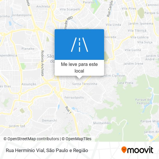 Rua Hermínio Vial mapa