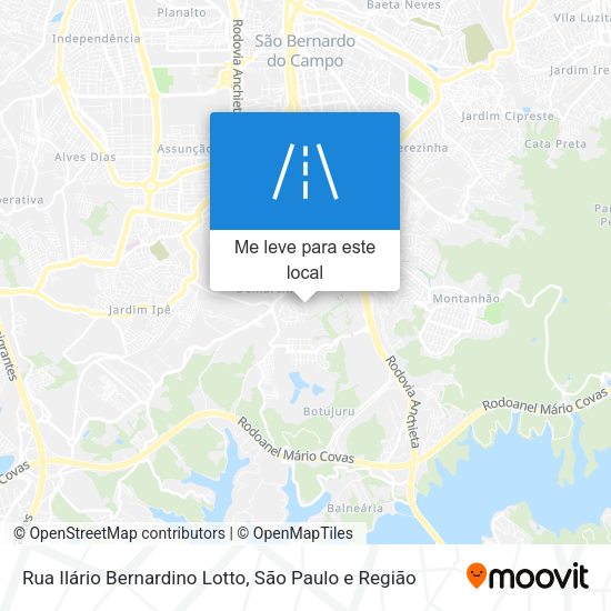 Rua Ilário Bernardino Lotto mapa