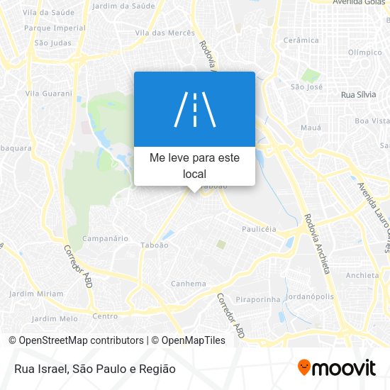 Rua Israel mapa