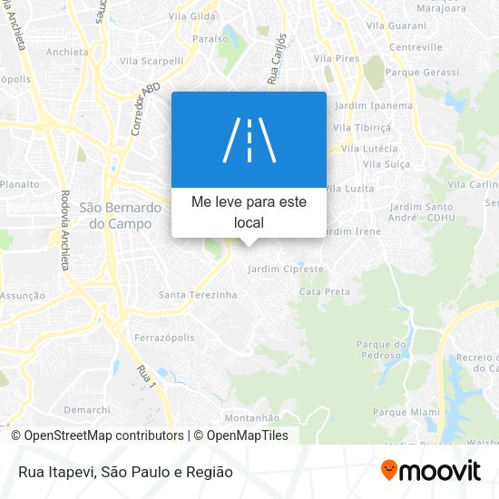 Rua Itapevi mapa