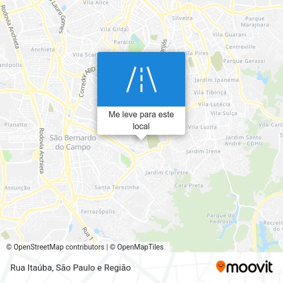 Rua Itaúba mapa