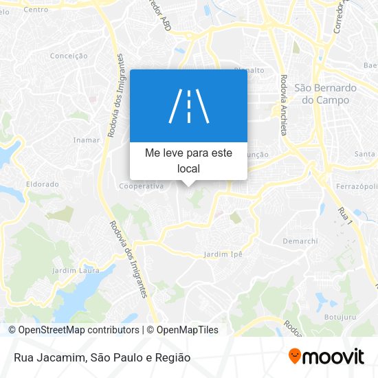 Rua Jacamim mapa