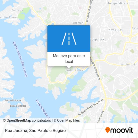 Rua Jacanã mapa
