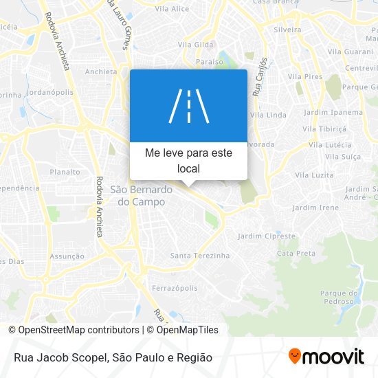 Rua Jacob Scopel mapa