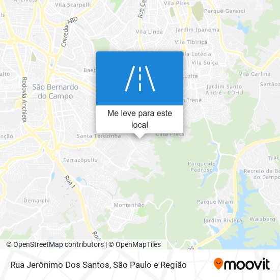 Rua Jerônimo Dos Santos mapa