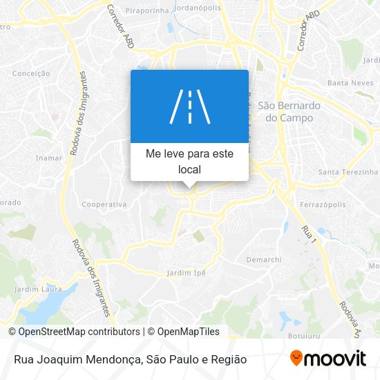 Rua Joaquim Mendonça mapa