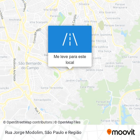 Rua Jorge Modolim mapa