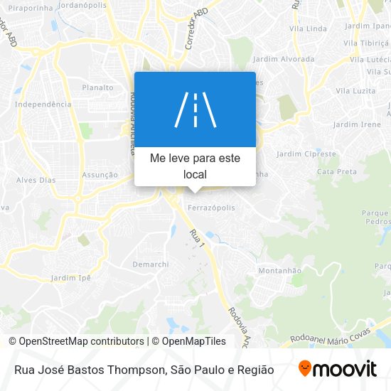 Rua José Bastos Thompson mapa