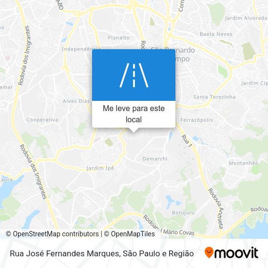 Rua José Fernandes Marques mapa