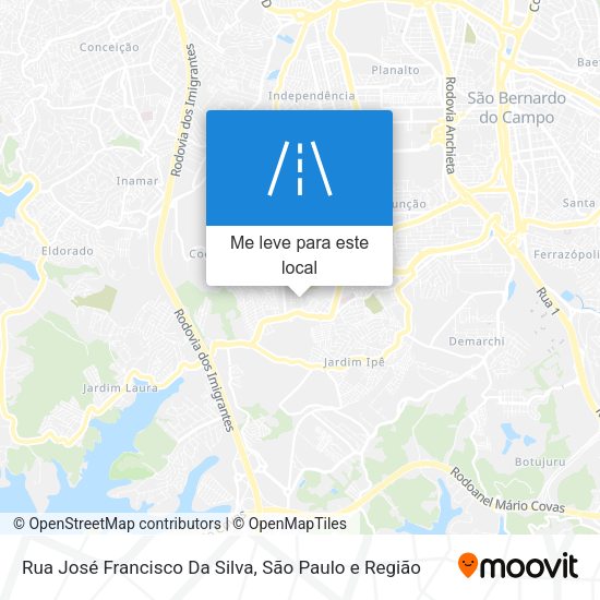 Rua José Francisco Da Silva mapa