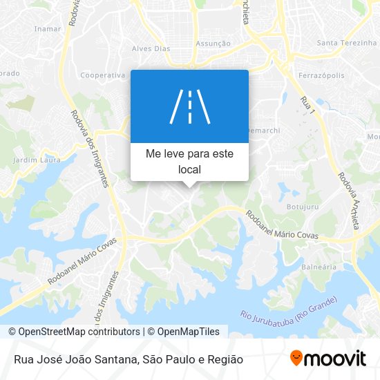 Rua José João Santana mapa