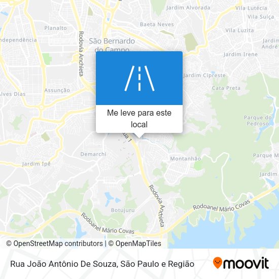 Rua João Antônio De Souza mapa