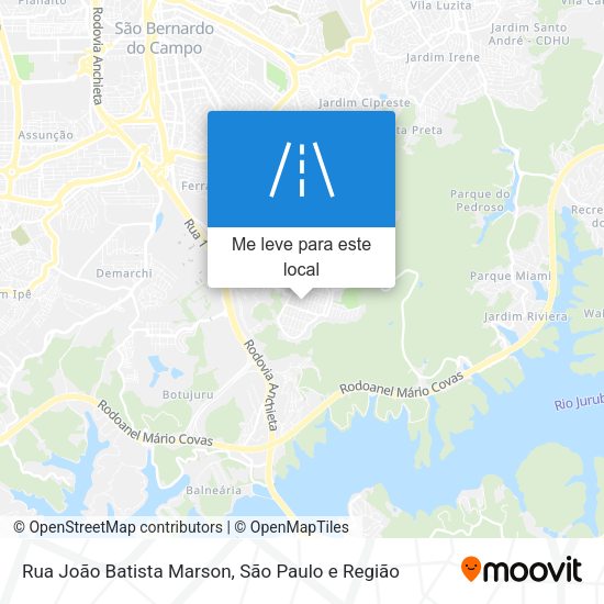 Rua João Batista Marson mapa