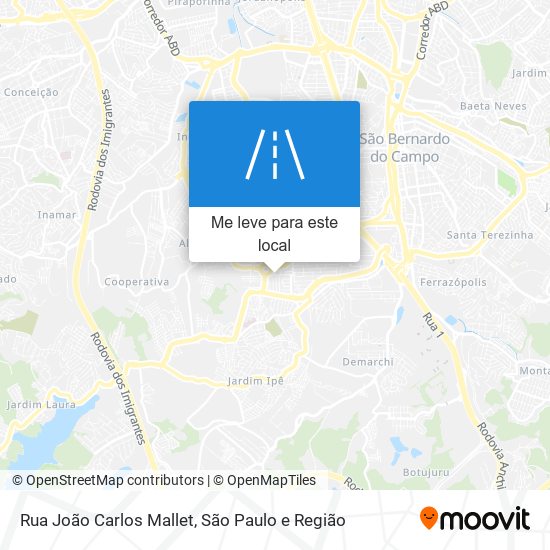 Rua João Carlos Mallet mapa