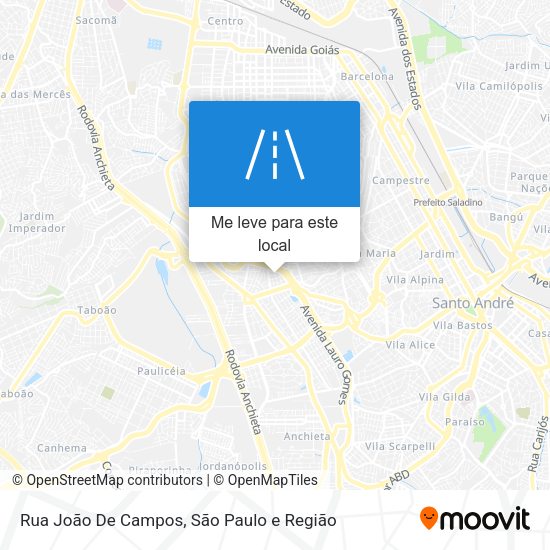 Rua João De Campos mapa