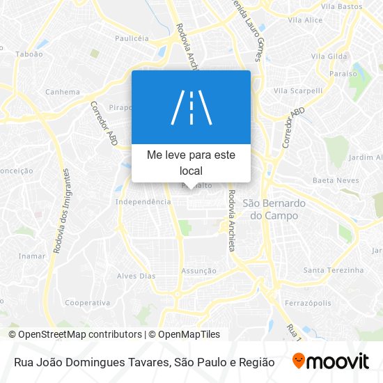 Rua João Domingues Tavares mapa