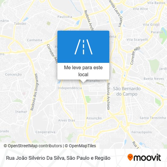 Rua João Silvério Da Silva mapa