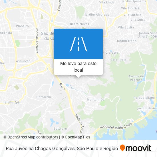 Rua Juvecina Chagas Gonçalves mapa