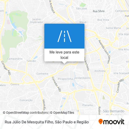 Rua Júlio De Mesquita Filho mapa