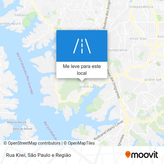 Rua Kiwi mapa