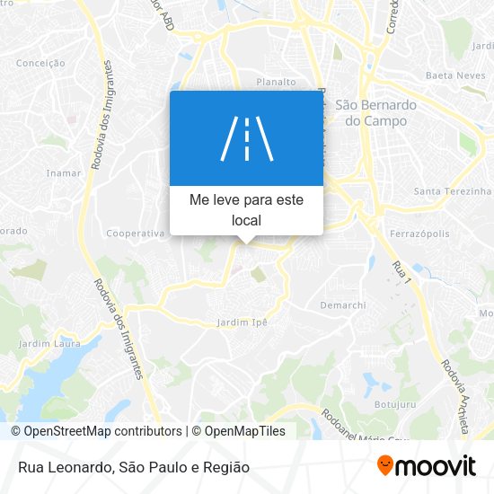 Rua Leonardo mapa