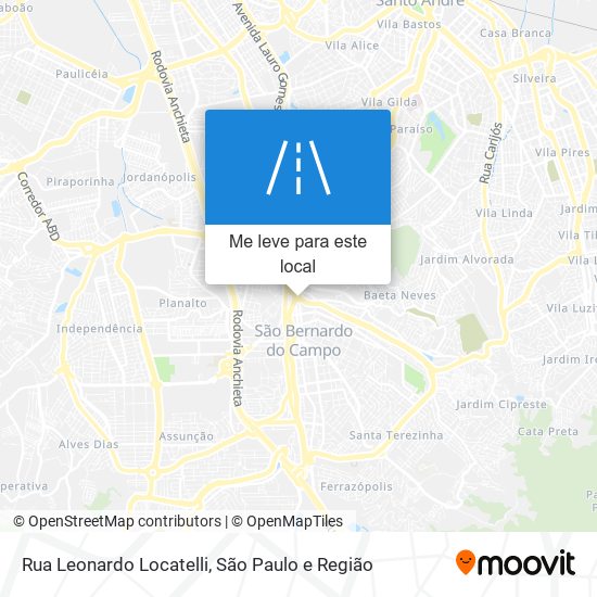 Rua Leonardo Locatelli mapa