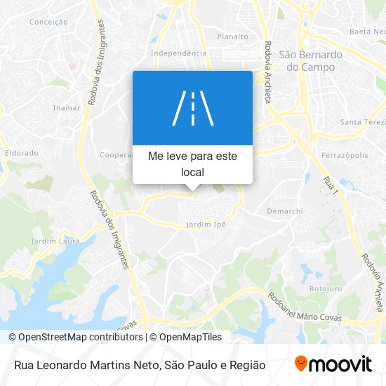 Rua Leonardo Martins Neto mapa