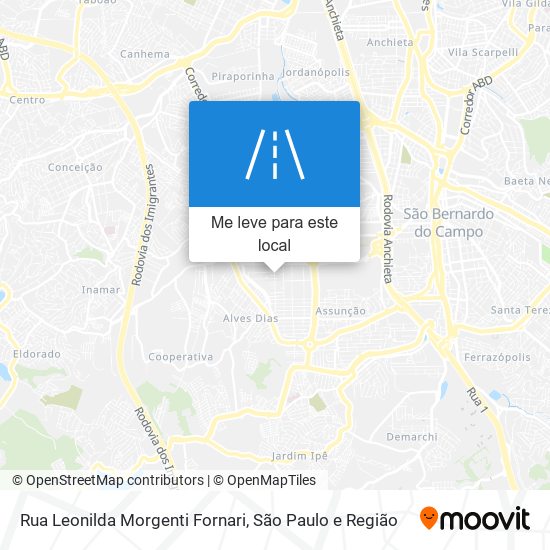 Rua Leonilda Morgenti Fornari mapa