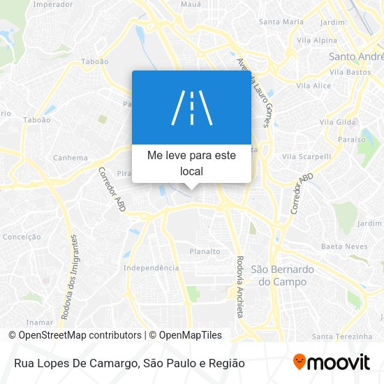 Rua Lopes De Camargo mapa