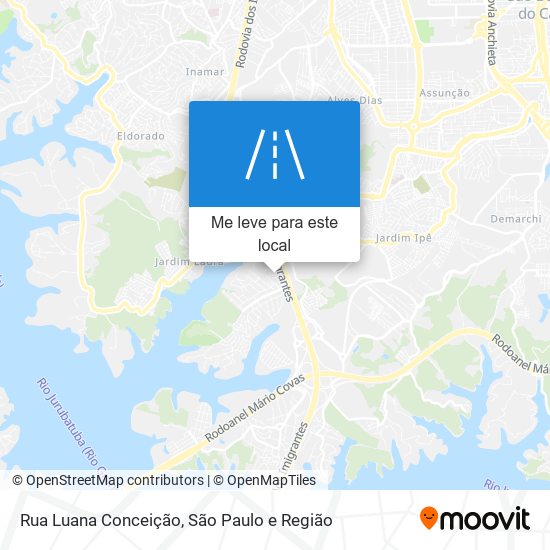 Rua Luana Conceição mapa