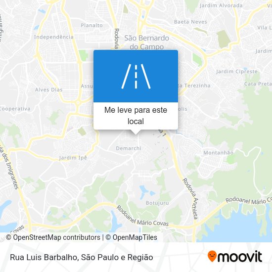Rua Luis Barbalho mapa
