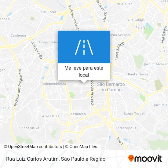 Rua Luiz Carlos Arutim mapa