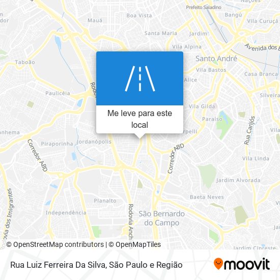 Rua Luiz Ferreira Da Silva mapa