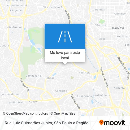 Rua Luiz Guimarães Junior mapa