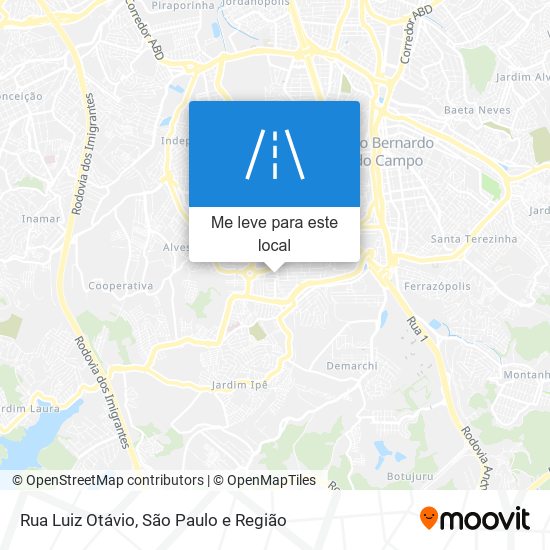 Rua Luiz Otávio mapa