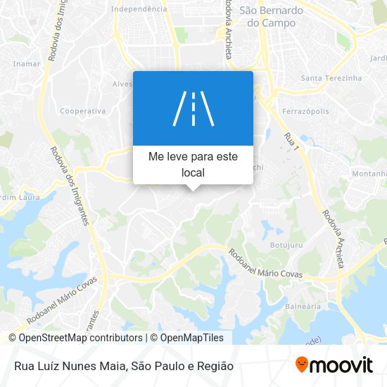 Rua Luíz Nunes Maia mapa