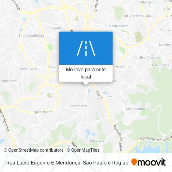 Rua Lúcio Eugênio E Mendonça mapa