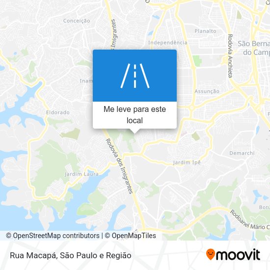 Rua Macapá mapa