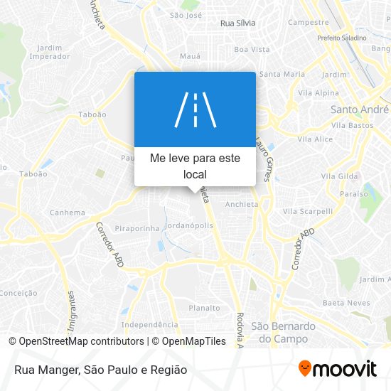 Rua Manger mapa
