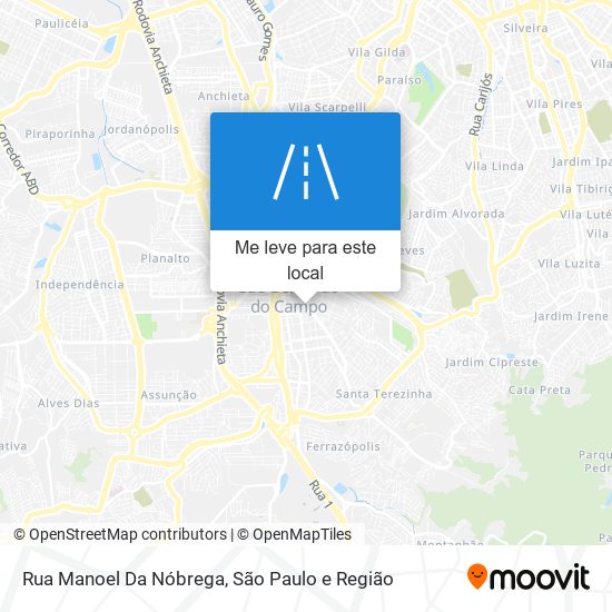 Rua Manoel Da Nóbrega mapa