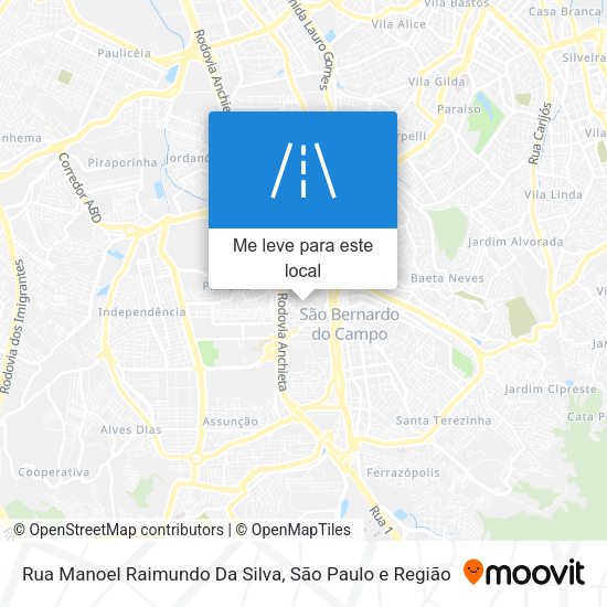 Rua Manoel Raimundo Da Silva mapa