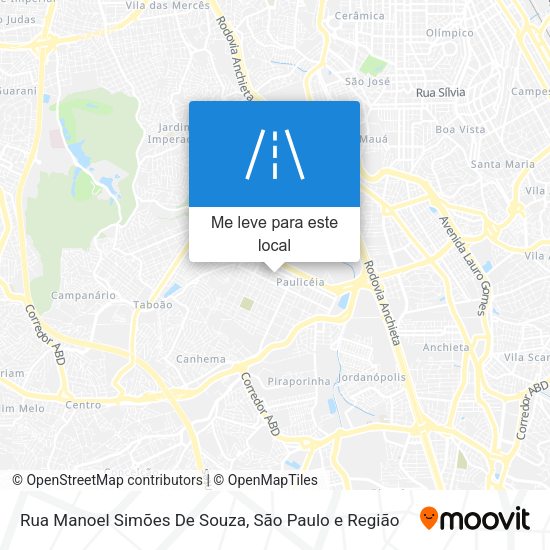 Rua Manoel Simões De Souza mapa