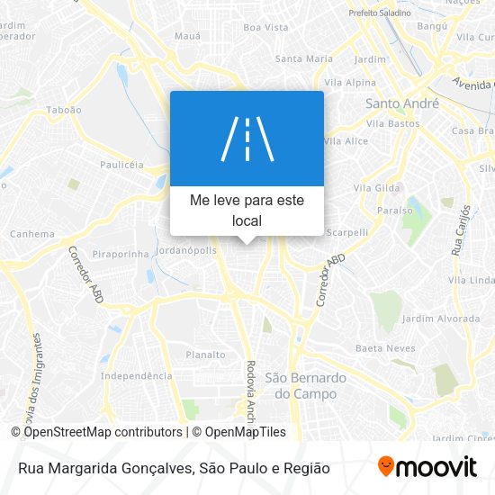 Rua Margarida Gonçalves mapa