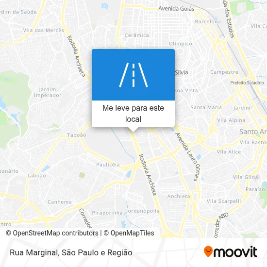 Rua Marginal mapa