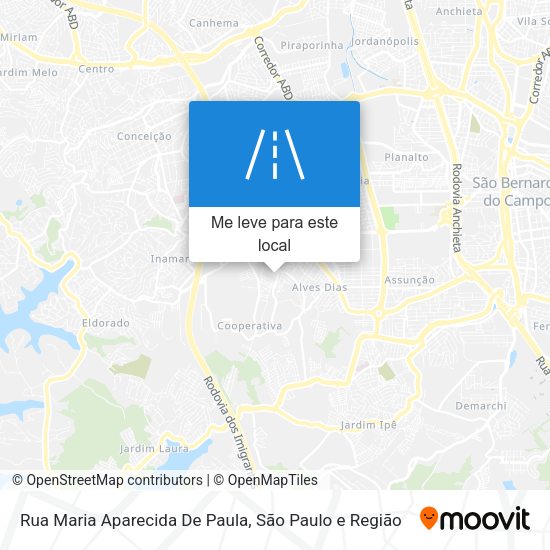 Rua Maria Aparecida De Paula mapa