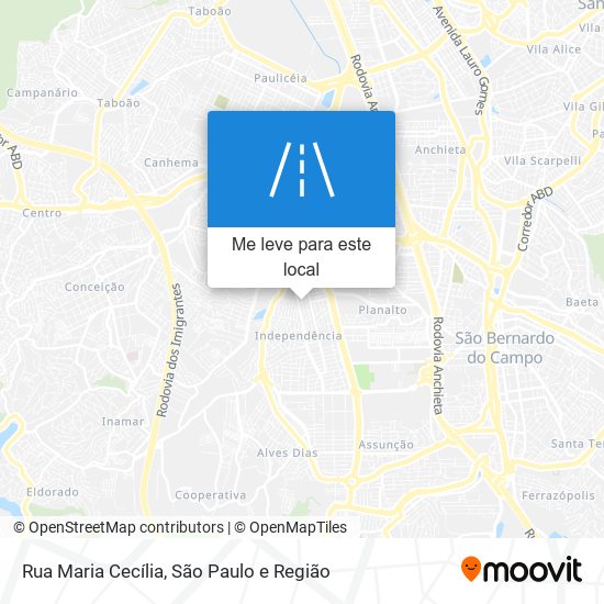 Rua Maria Cecília mapa