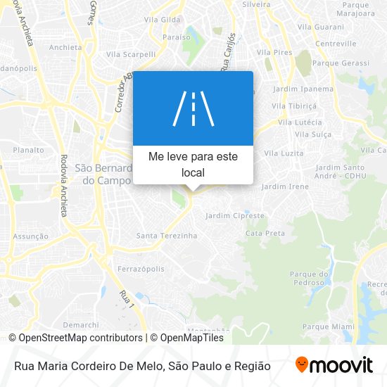 Rua Maria Cordeiro De Melo mapa